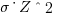 sigma{_{Z}}{^{2}}